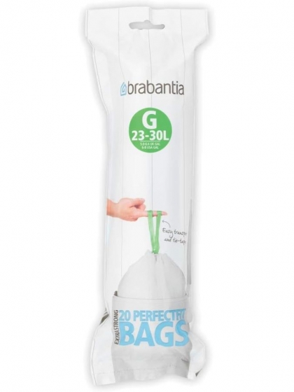 Brabantia, 20 sacchetti Perfectfit G (23-30 litri)